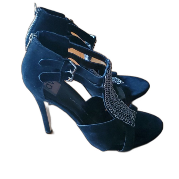 Dolce Vita Sandals Black Suede Gladiator Style Size 10 - Picture 2 of 8